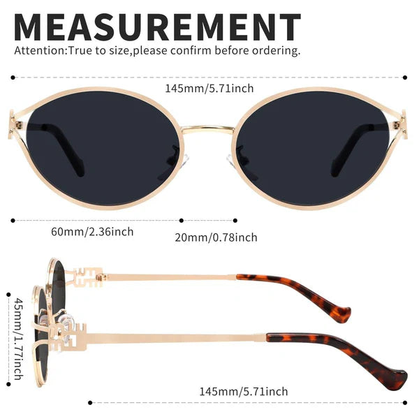 🏆Retro Oval Sunglasses for Women Men Small Sunglasses-ZDQ8