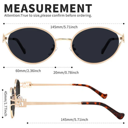 🏆Retro Oval Sunglasses for Women Men Small Sunglasses-ZDQ8