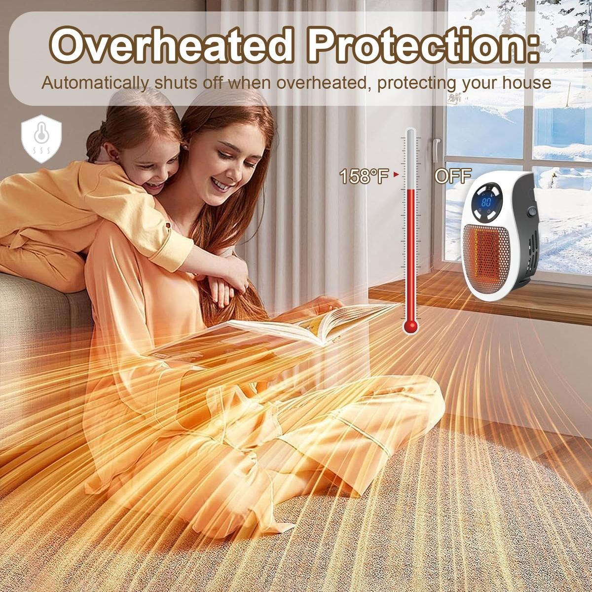 ⚡Flash-Sale⚡100k-sold🎉Wall Outlet Space Heater-ZDQ8