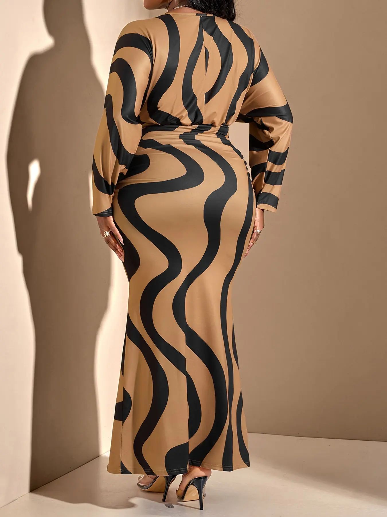 🏆Flash Sale⚡ Newly Upgraded! 🏆- Elegant Sexy Women's Geometric Print Dress-YTY5