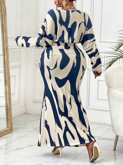 🏆Flash Sale⚡ Newly Upgraded! 🏆- Elegant Sexy Women's Geometric Print Dress-YTY5