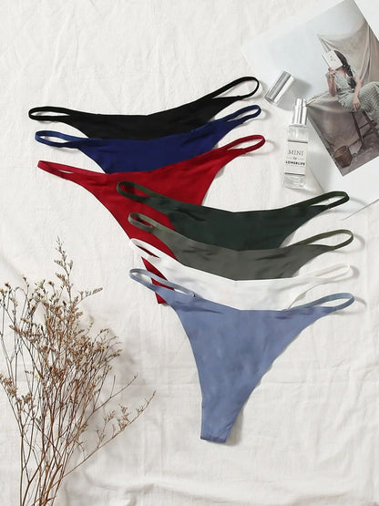 🏆Flash Sale⚡ 16K+ SOLD!  🏆- Women's Seamless Low Waist Thong Panties Set - YTY5
