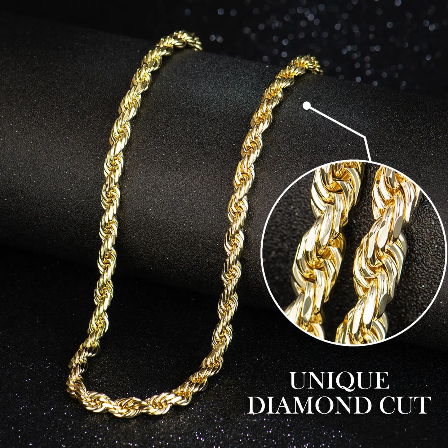 🏆Flash Sale⚡ Newly Upgraded! 🏆- 14K Real Gold-Plated Rope Chain Necklace - YTY5