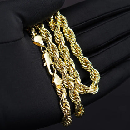 🏆Flash Sale⚡ Newly Upgraded! 🏆- 14K Real Gold-Plated Rope Chain Necklace - YTY5