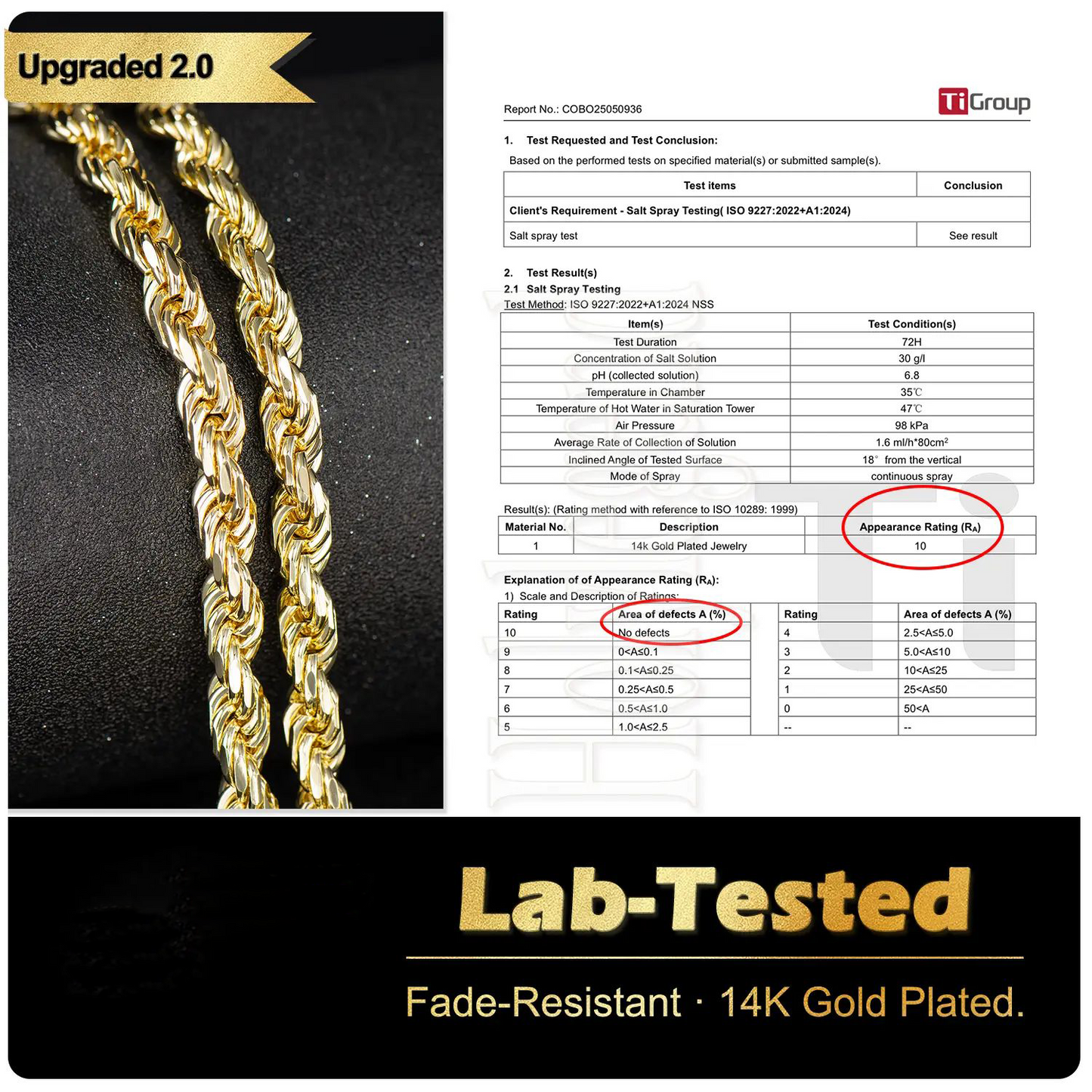 🏆Flash Sale⚡ Newly Upgraded! 🏆- 14K Real Gold-Plated Rope Chain Necklace - YTY5