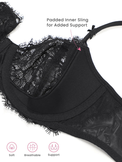 🏆Flash Sale⚡ Newly Upgraded! 🏆- Women's Balconette Sexy Unlined Bra-ZDQ8
