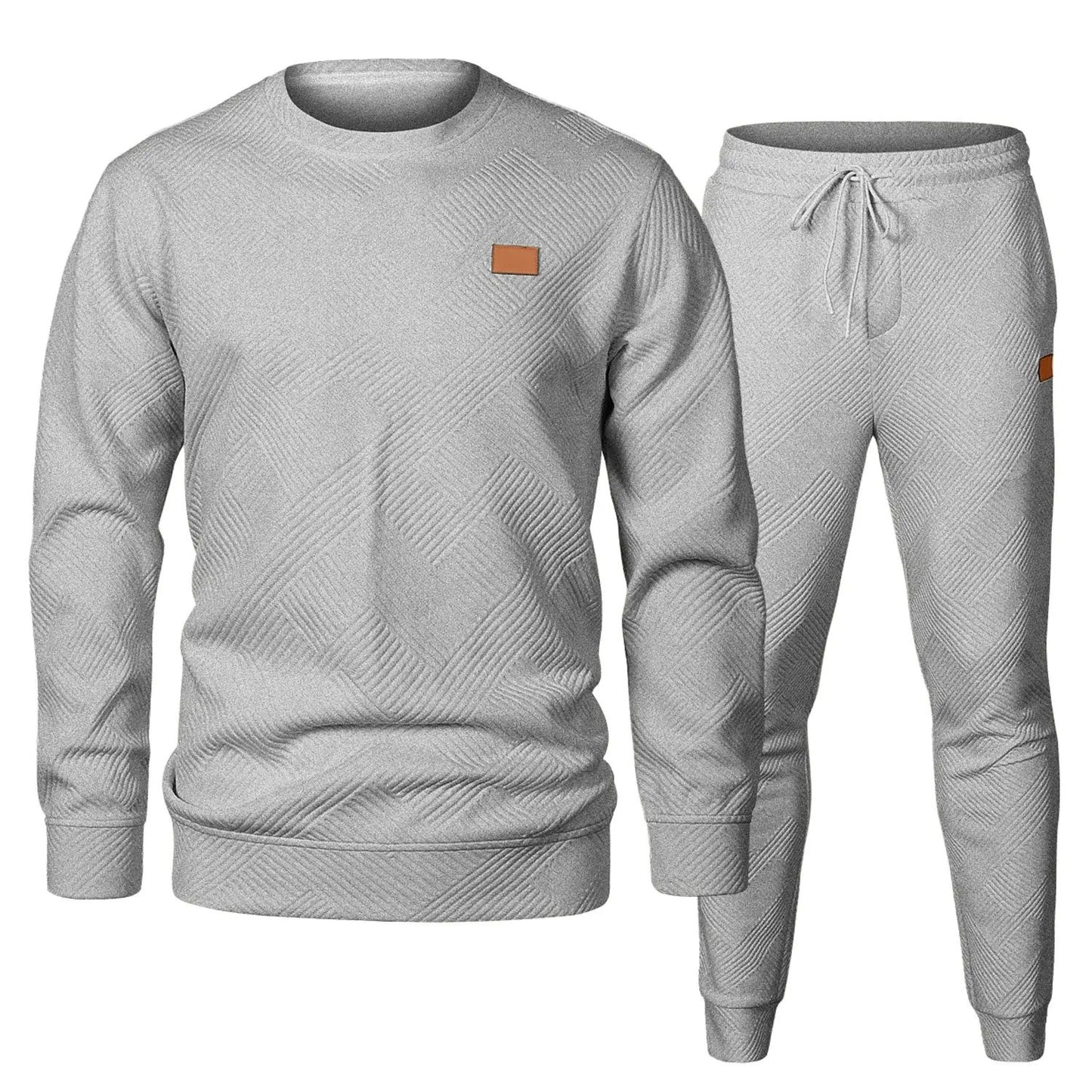 🏆Flash Sale⚡ Newly Upgraded! 🏆Men's 2 Piece Sweatsuits Outfits Casual Crewneck-ZDQ8
