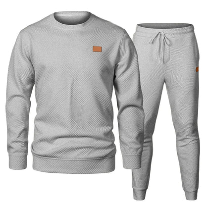 🏆Flash Sale⚡ Newly Upgraded! 🏆Men's 2 Piece Sweatsuits Outfits Casual Crewneck-ZDQ8