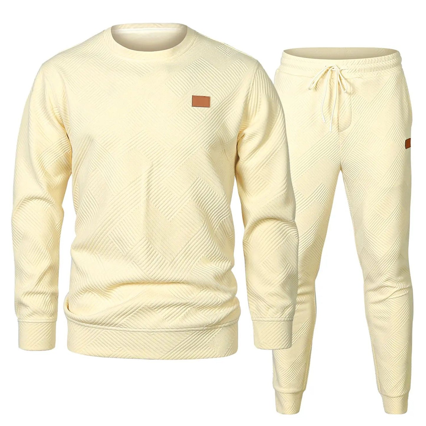 🏆Flash Sale⚡ Newly Upgraded! 🏆Men's 2 Piece Sweatsuits Outfits Casual Crewneck-ZDQ8