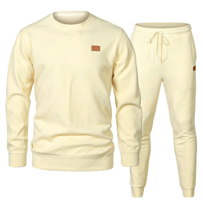 🏆Flash Sale⚡ Newly Upgraded! 🏆Men's 2 Piece Sweatsuits Outfits Casual Crewneck-ZDQ8