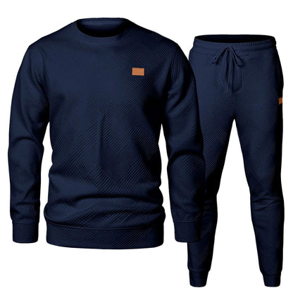 🏆Flash Sale⚡ Newly Upgraded! 🏆Men's 2 Piece Sweatsuits Outfits Casual Crewneck-ZDQ8