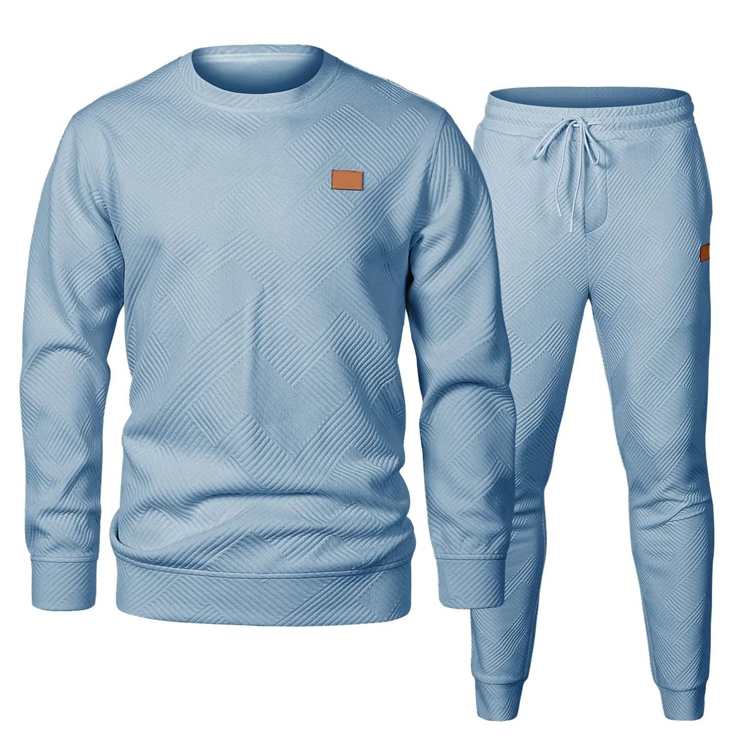 🏆Flash Sale⚡ Newly Upgraded! 🏆Men's 2 Piece Sweatsuits Outfits Casual Crewneck-ZDQ8