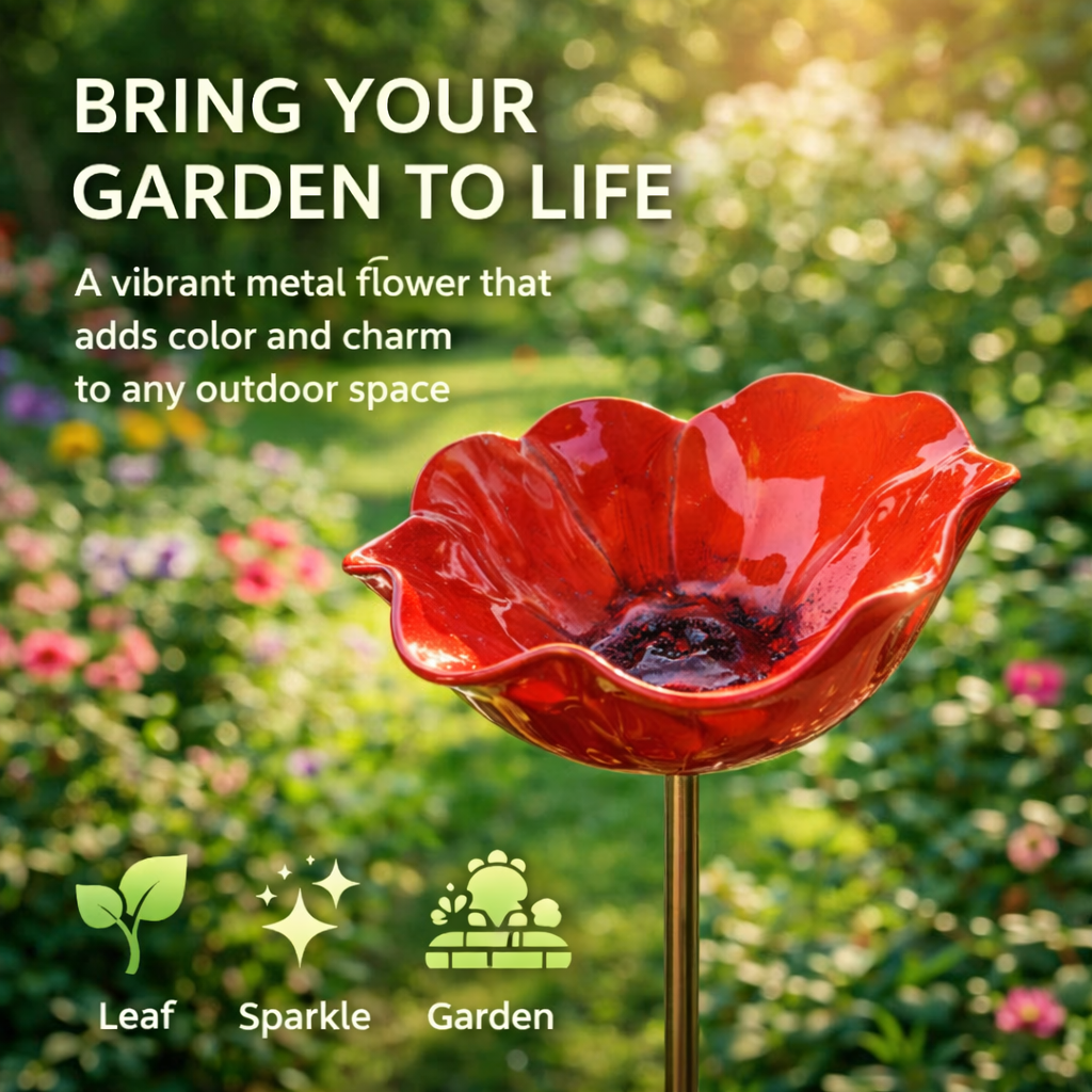 💖🎁2026 Mother's Day Gifts 50% Off--🎁Handmade Metal Flower Garden Stake🐦-ZDQ8