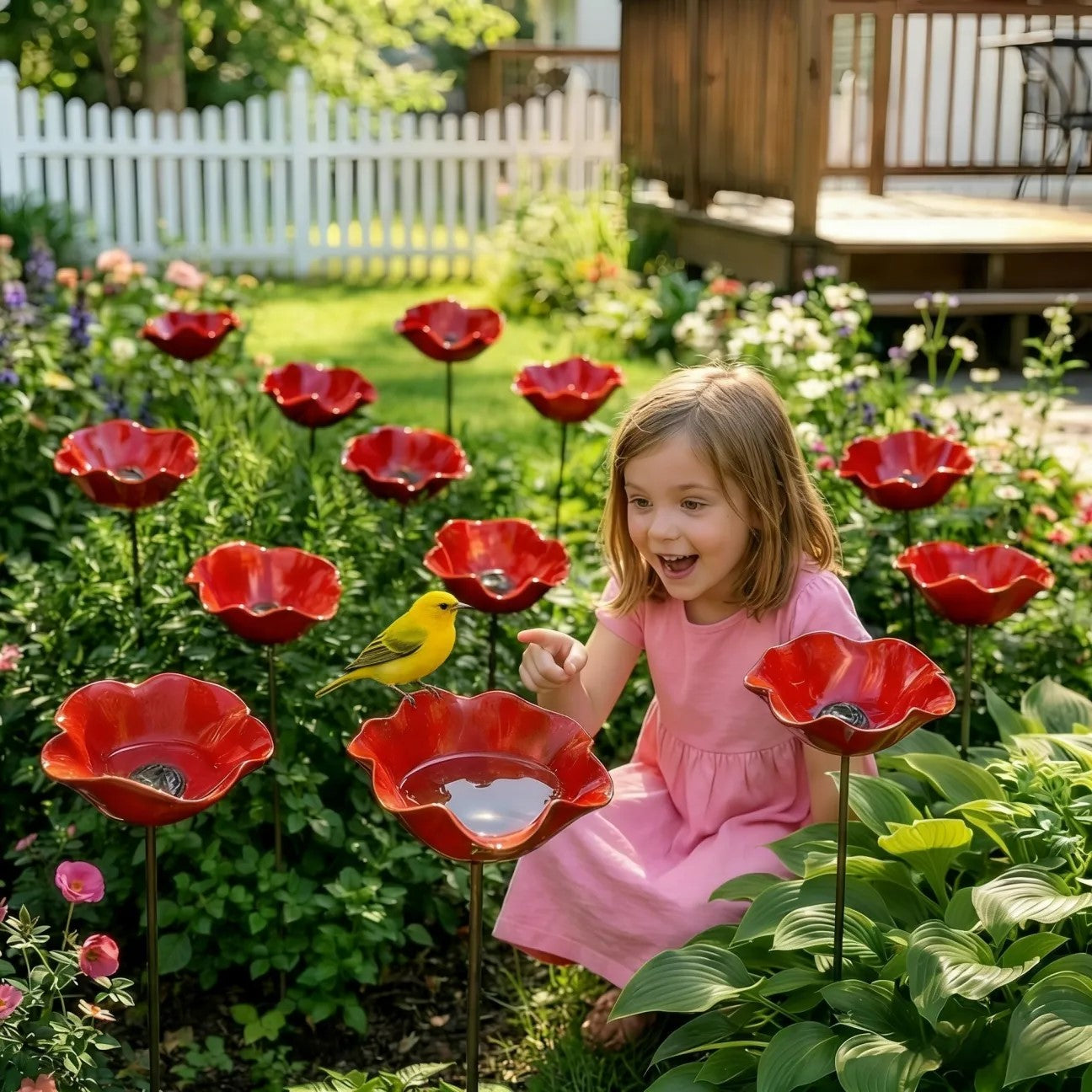 💖🎁2026 Mother's Day Gifts 50% Off--🎁Handmade Metal Flower Garden Stake🐦-ZDQ8