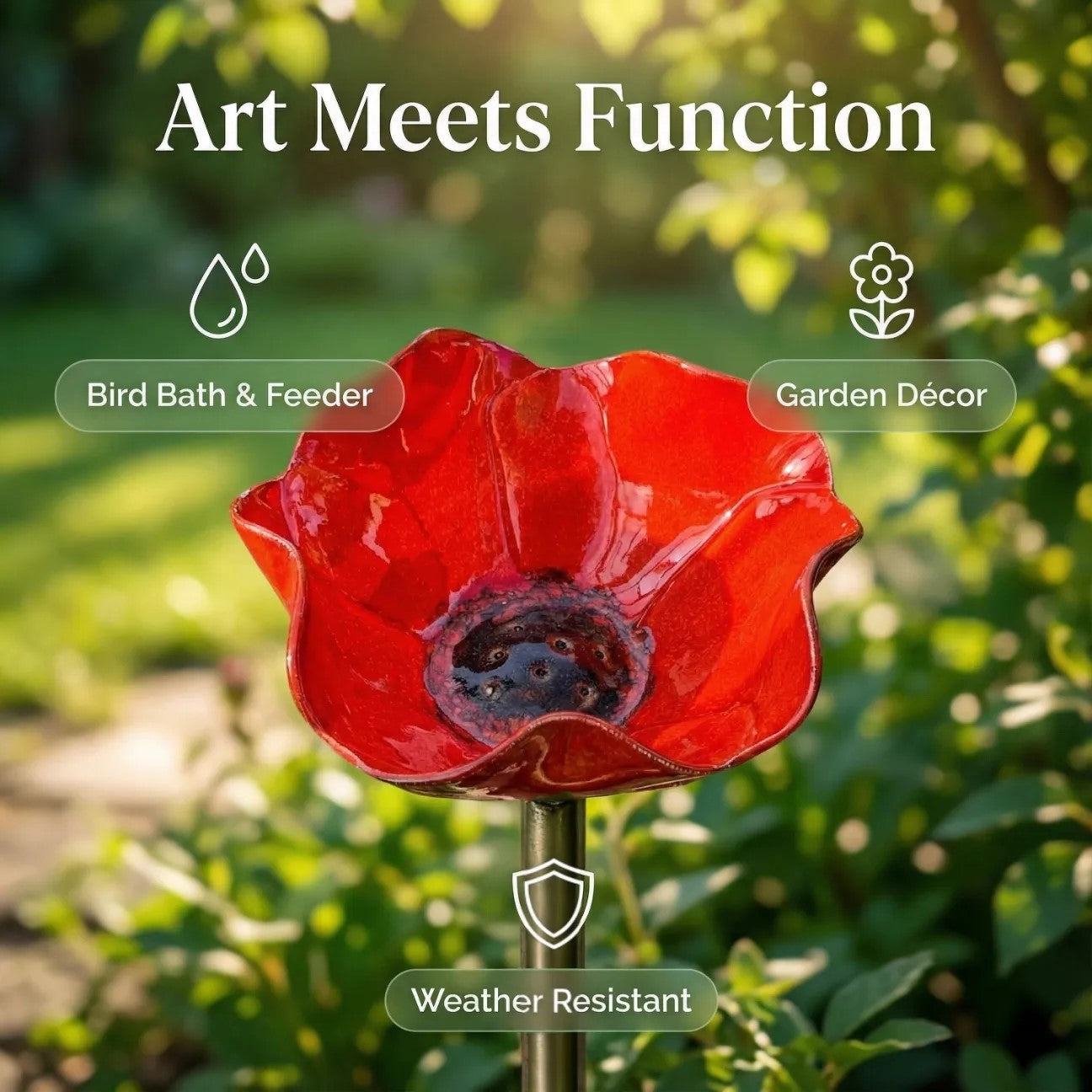 💖🎁2026 Mother's Day Gifts 50% Off--🎁Handmade Metal Flower Garden Stake🐦-ZDQ8