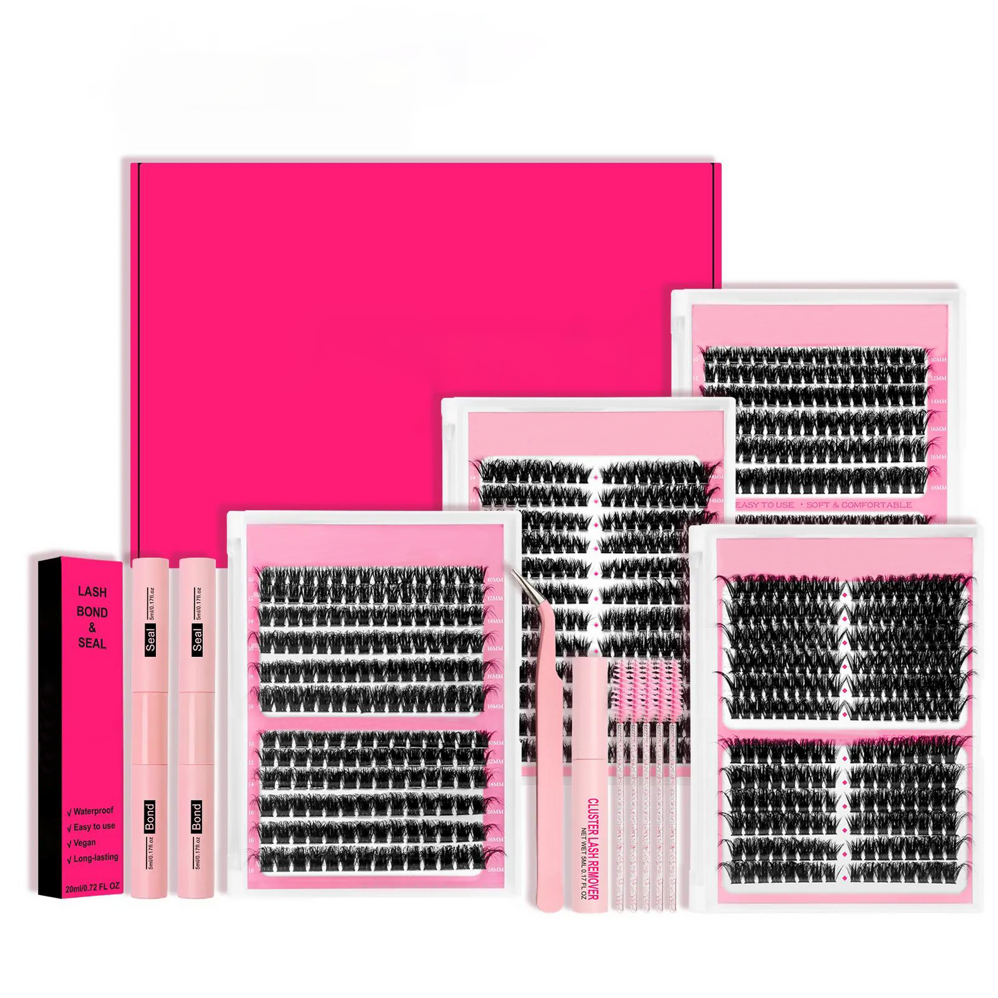 🏆Flash Sale⚡ 80K+ SOLD! 🏆- 4 Styles Lash Clusters Kit - YTY5