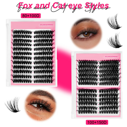 🏆Flash Sale⚡ 80K+ SOLD! 🏆- 4 Styles Lash Clusters Kit - YTY5