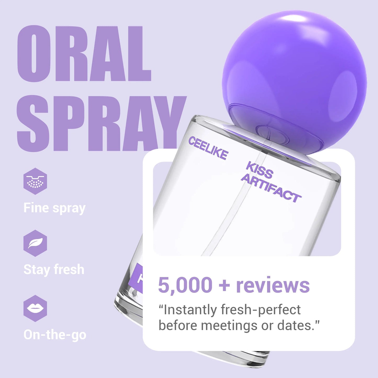 🏆Flash Sale⚡ 160K+ SOLD! 🏆- CEELIKE Probiotic Oral Spray 20ml - YTY5