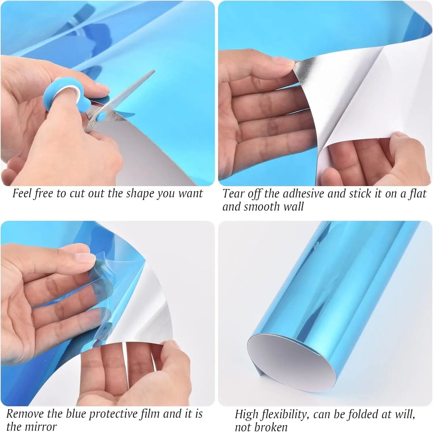 ⚡Crazy-Sale⚡60k-Sold⚡1/2 PCS Self Adhesive Mirror-ZDQ8
