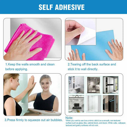 ⚡Crazy-Sale⚡60k-Sold⚡1/2 PCS Self Adhesive Mirror-ZDQ8