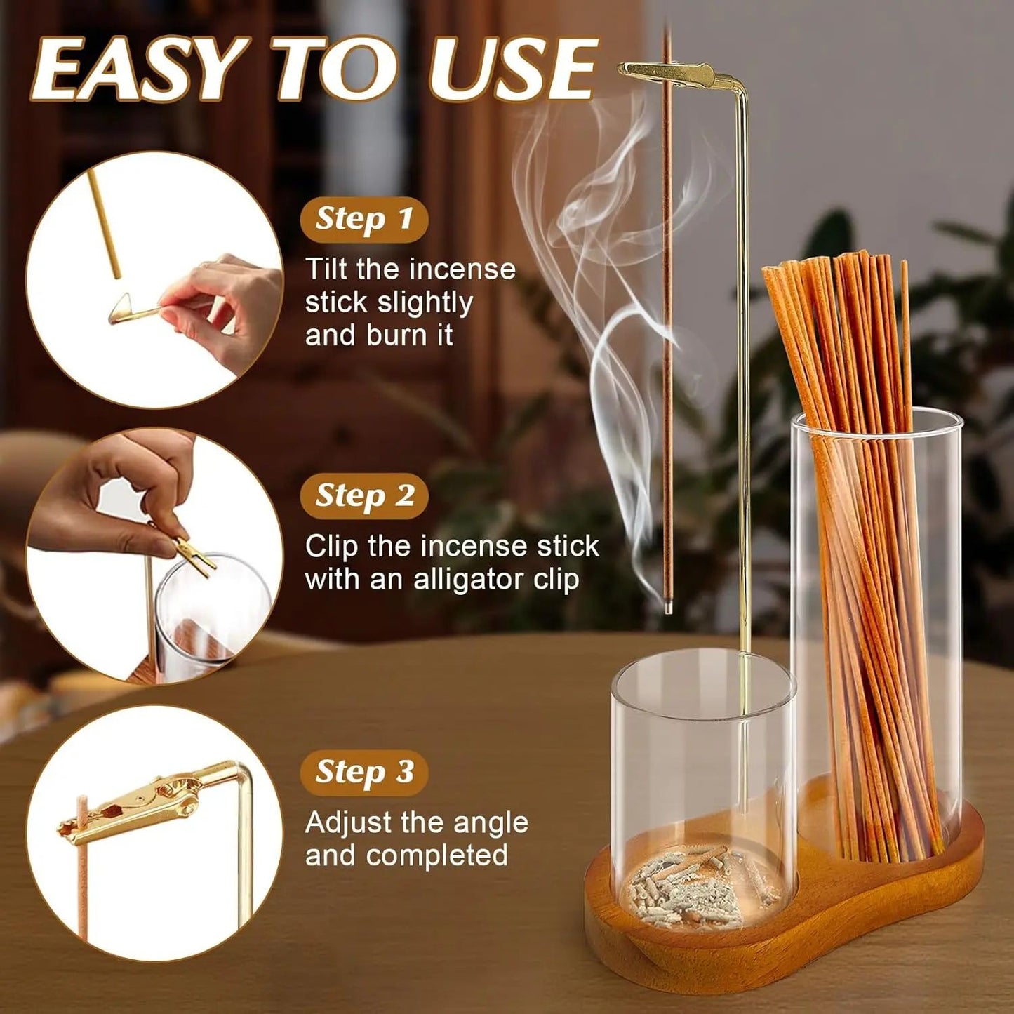 🏆Flash Sale⚡ 30K+ SOLD! 🏆- 2 in 1 Incense & Candle Holder - YTY5
