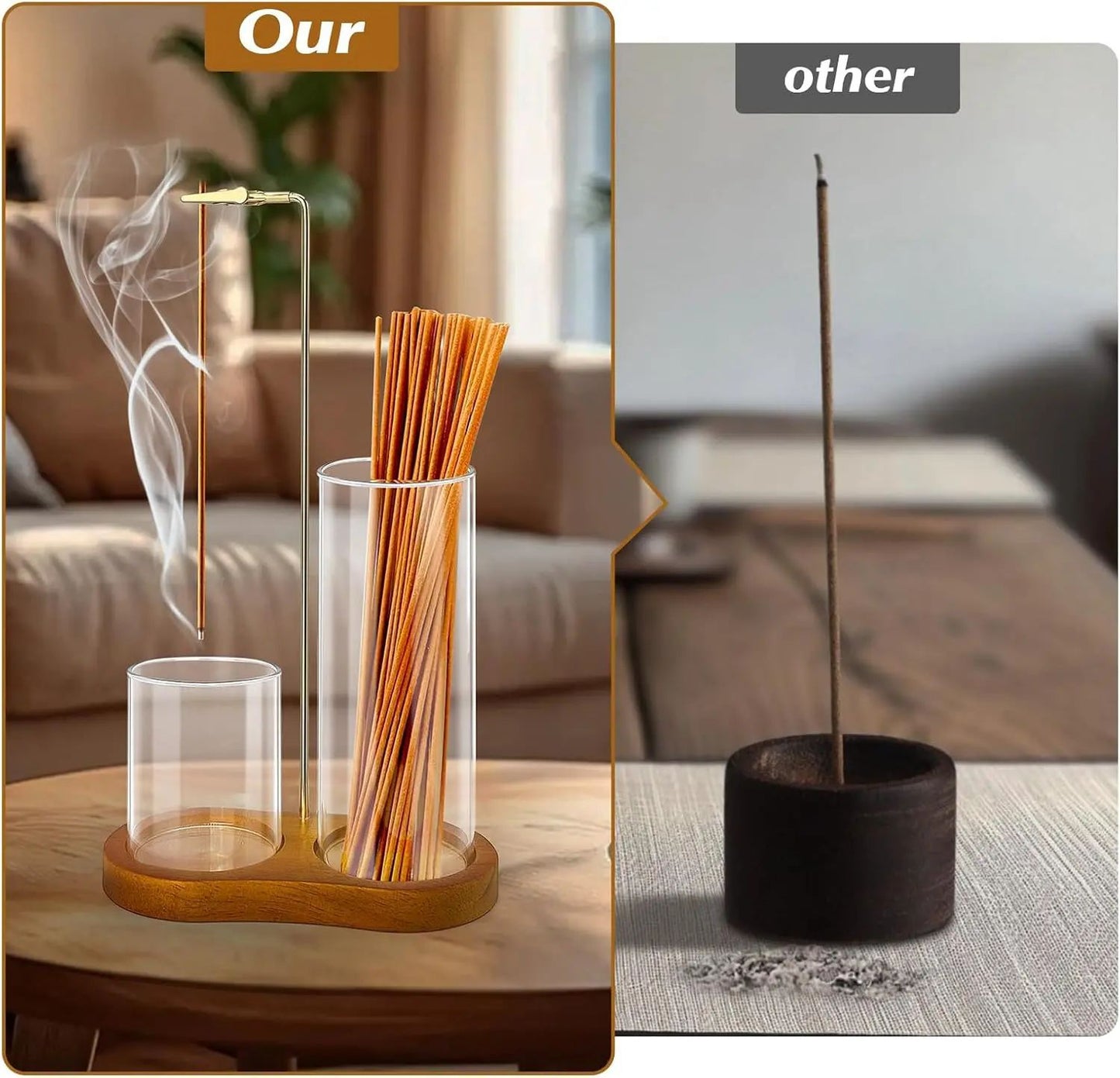 🏆Flash Sale⚡ 30K+ SOLD! 🏆- 2 in 1 Incense & Candle Holder - YTY5