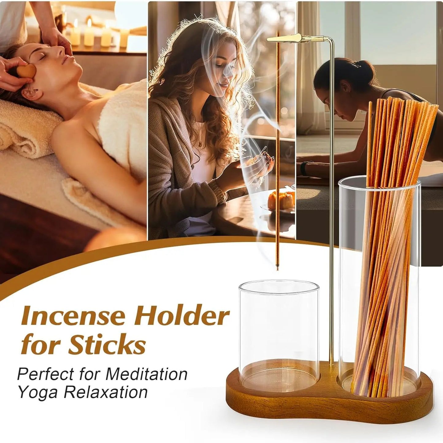 🏆Flash Sale⚡ 30K+ SOLD! 🏆- 2 in 1 Incense & Candle Holder - YTY5