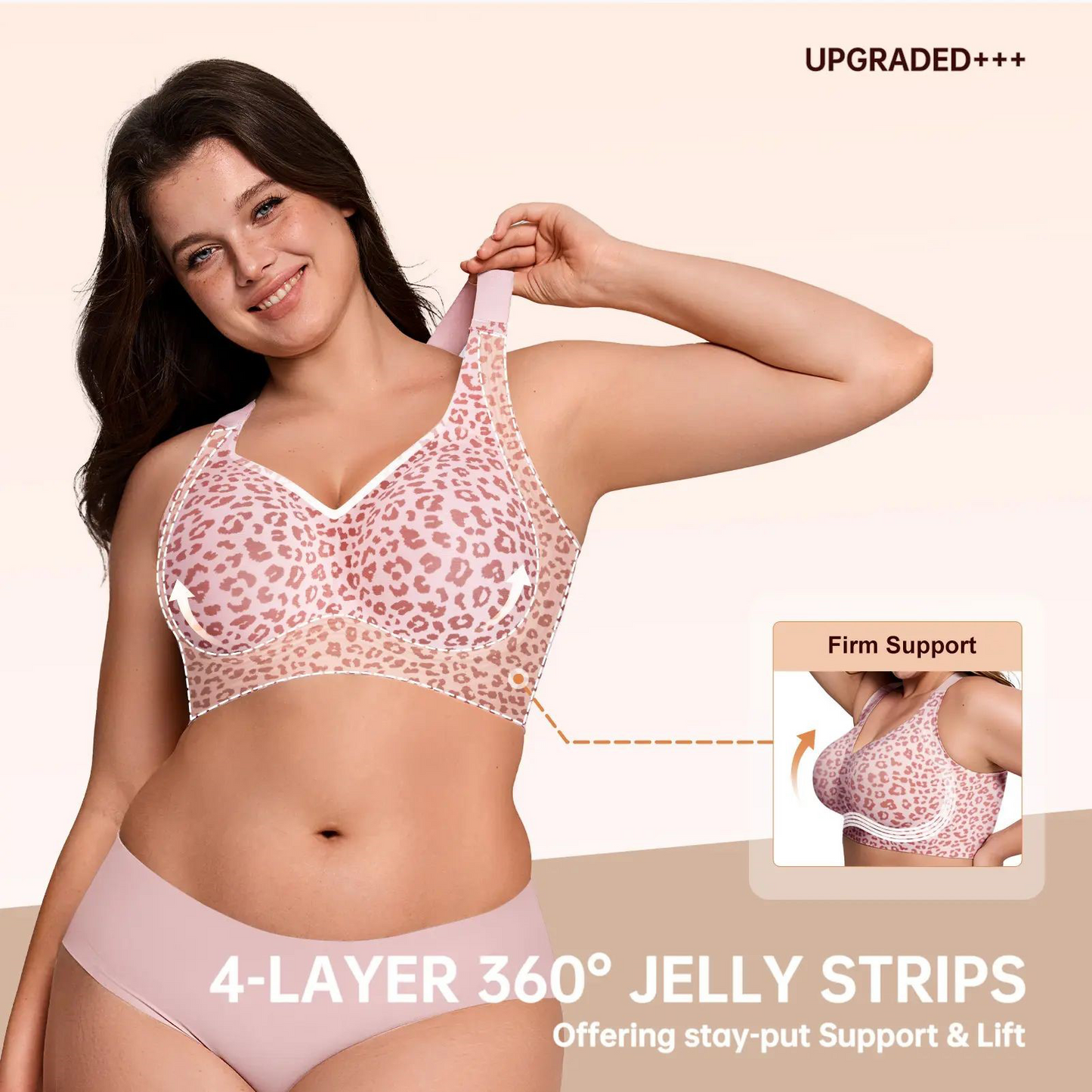 🏆Flash Sale⚡ 400K+ SOLD! 🏆- Women Jelly Bras Wirefree Full Coverage No Underwire Everyday Bras Comfortable Wireless Padded Tshirt Bra - YTY5