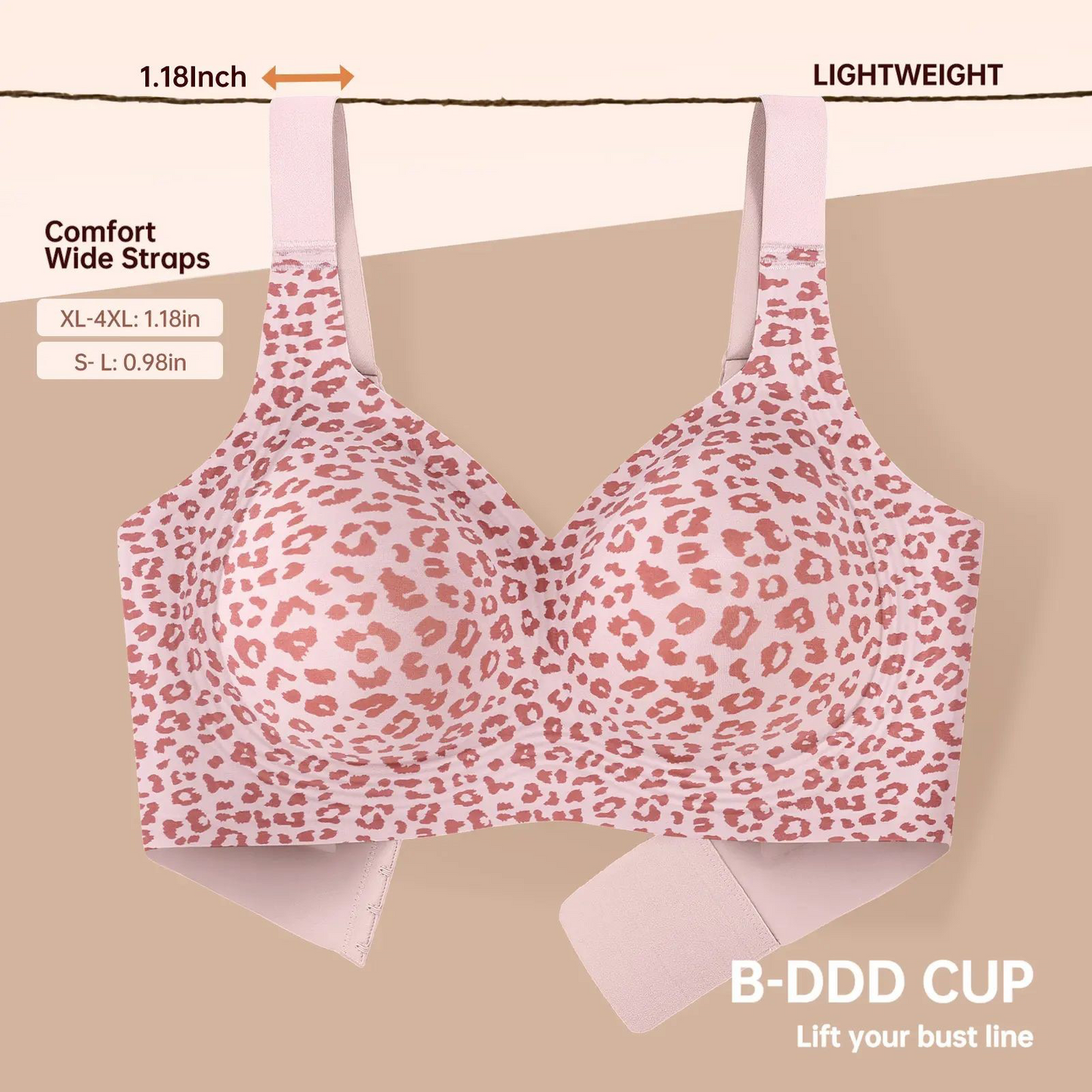 🏆Flash Sale⚡ 400K+ SOLD! 🏆- Women Jelly Bras Wirefree Full Coverage No Underwire Everyday Bras Comfortable Wireless Padded Tshirt Bra - YTY5