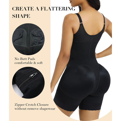 🏆Flash Sale⚡ 330K+ SOLD! 🏆- Tummy Control Butt Lifter Shaper with Zipper Crotch detachable shoulder strap - YTY5