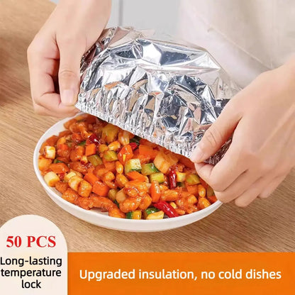 ⏰️Flash-Sale⚡Home dining table & food container🍊 aluminum foil heat-retaining cover⚡-ZDQ8