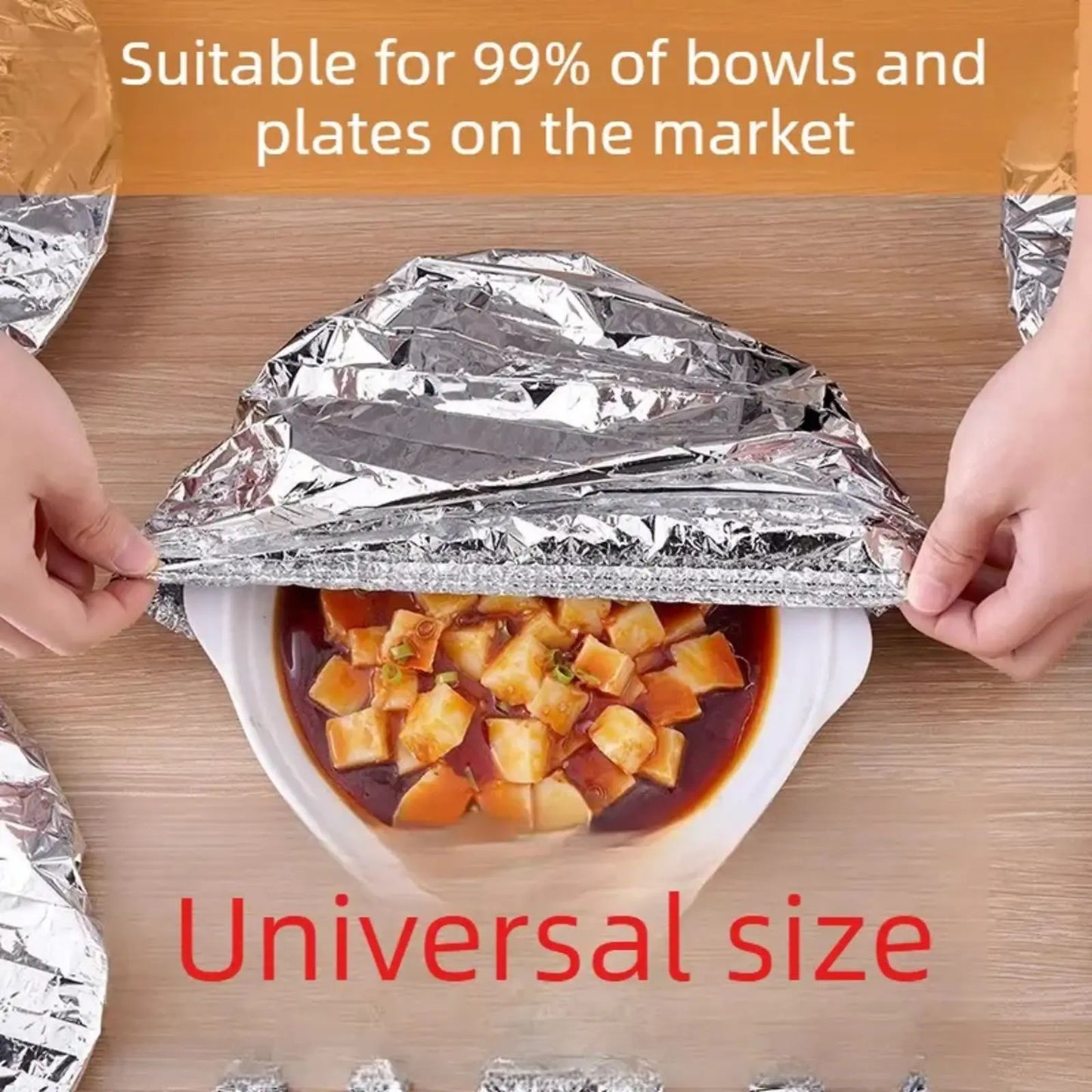 ⏰️Flash-Sale⚡Home dining table & food container🍊 aluminum foil heat-retaining cover⚡-ZDQ8