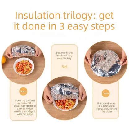⏰️Flash-Sale⚡Home dining table & food container🍊 aluminum foil heat-retaining cover⚡-ZDQ8