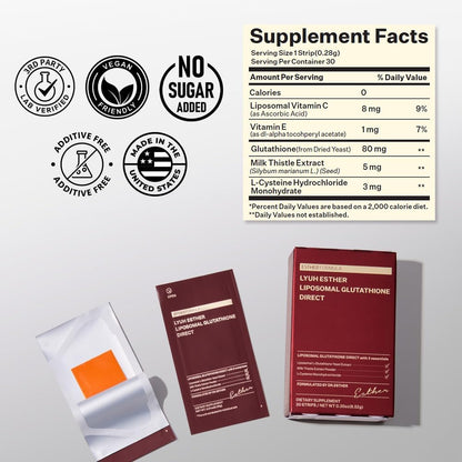 ⚡Crazy-Sale⚡Limited-Time Offer⚡Liposomal Glutathione Strips-YTY5