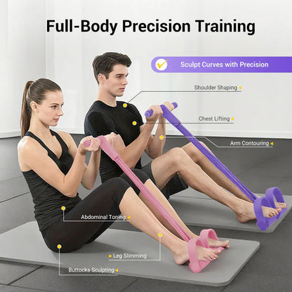 ⚡Crazy-Sale⚡Limited-Time Offer⚡Multi-functional Pedal Resistance Band Trainer -ZDQ8