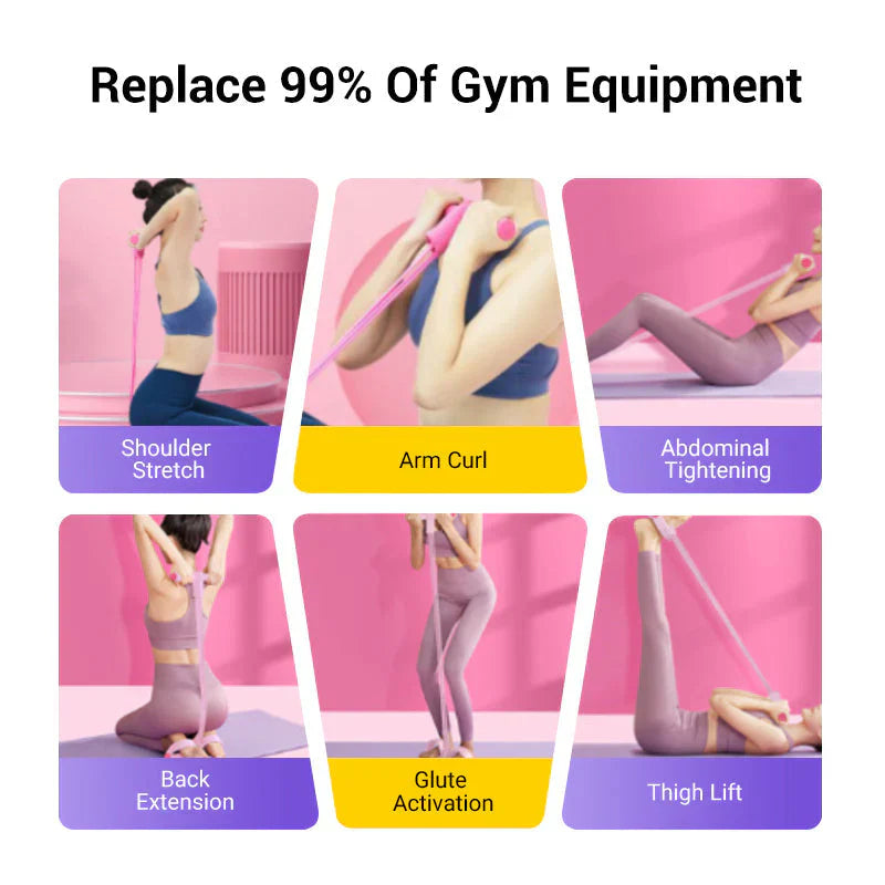 ⚡Crazy-Sale⚡Limited-Time Offer⚡Multi-functional Pedal Resistance Band Trainer -ZDQ8
