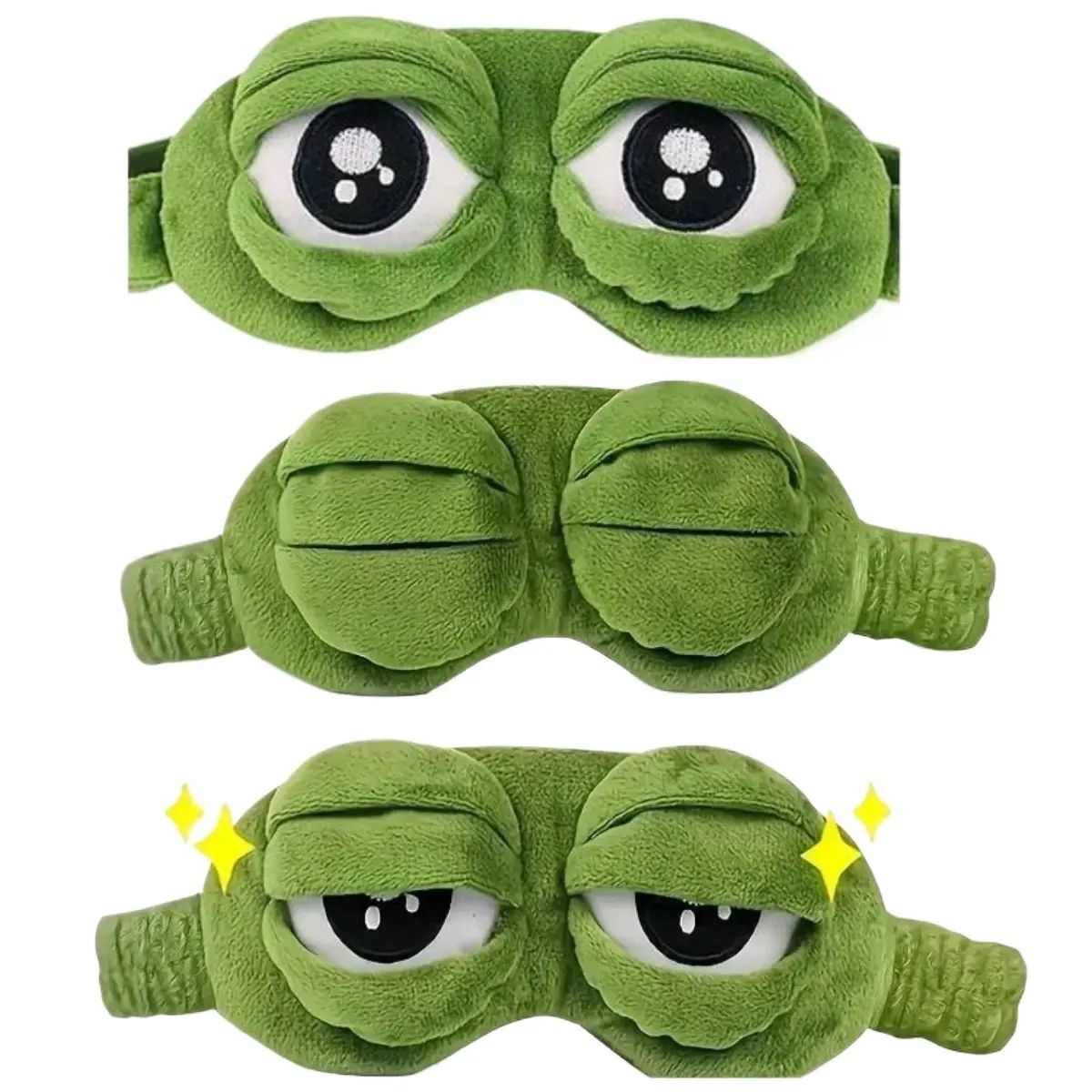 🥳2026 HOT SALE🥳💞3D Frog Sleep Mask, Soft Cartoon Eyeshade for Men and Women-ZDQ8