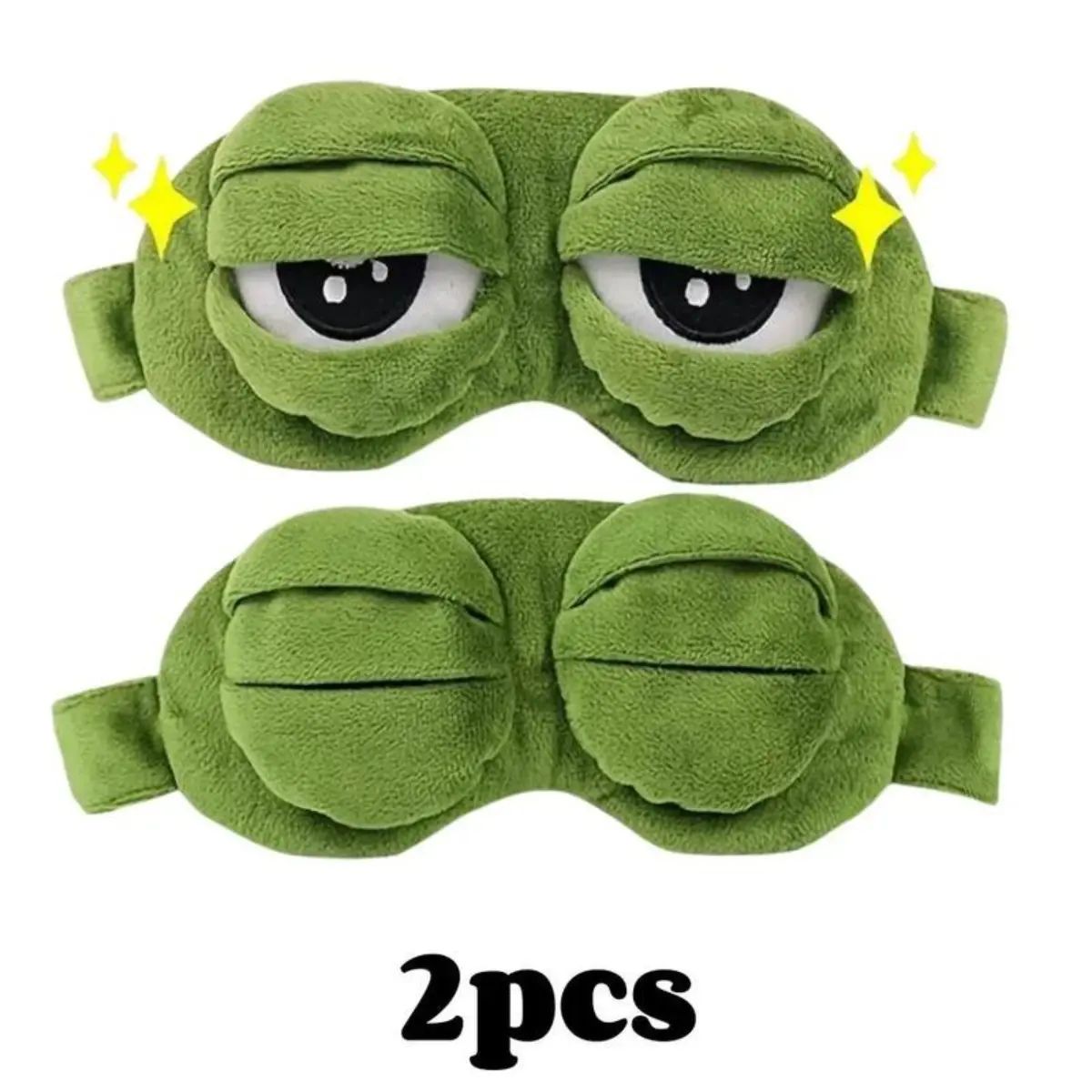 🥳2026 HOT SALE🥳💞3D Frog Sleep Mask, Soft Cartoon Eyeshade for Men and Women-ZDQ8