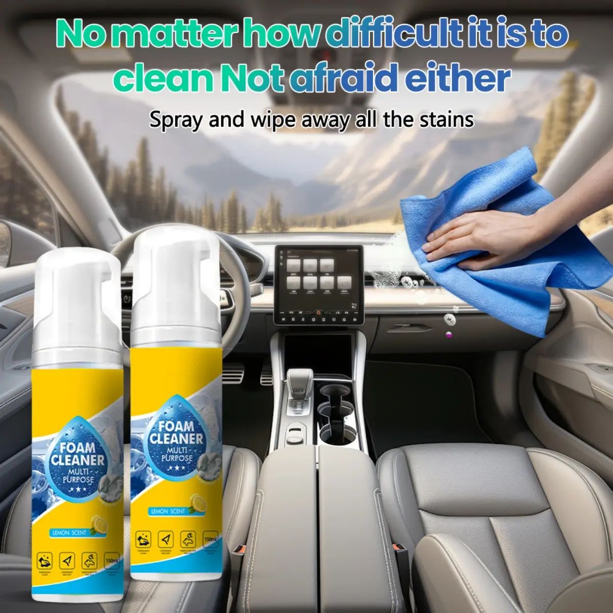 🏆LAST DAY -BUY 2 GET 1 FREE!!🧼✨4-in-1 Multi-Enzyme Foam Spray Cleaner 👍-ZDQ8