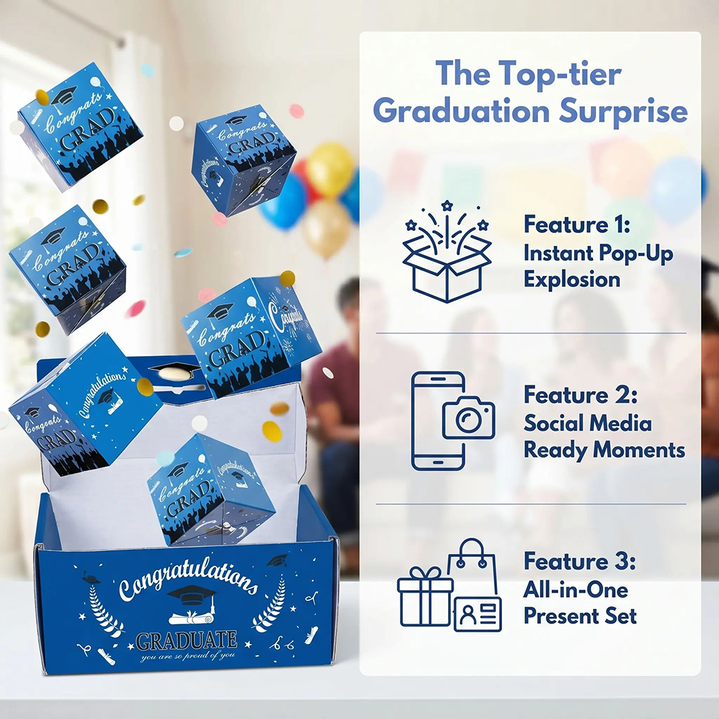⚡Crazy-Sale⚡Limited-Time Offer⚡2026 Graduation Surprise Pop-Up Gift Box-YTY5