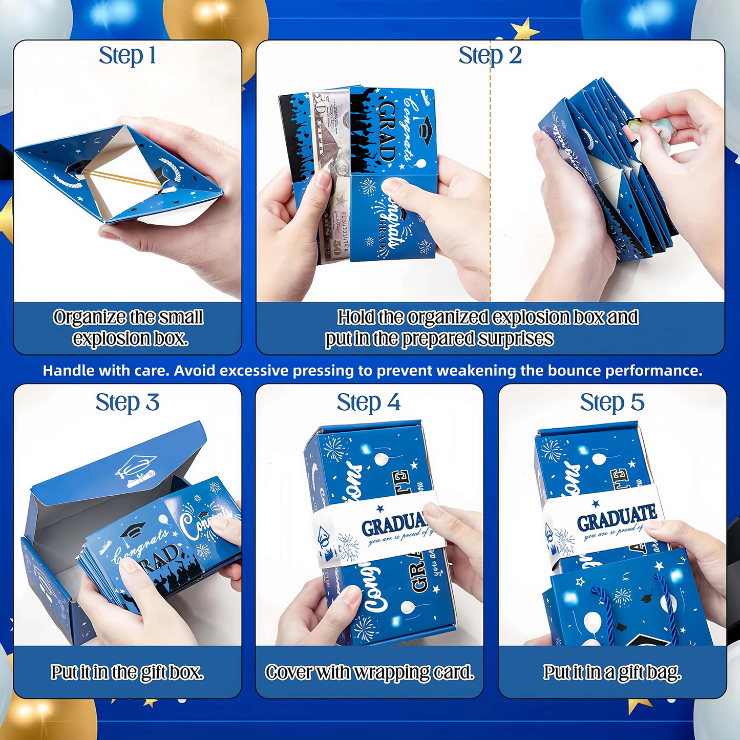 ⚡Crazy-Sale⚡Limited-Time Offer⚡2026 Graduation Surprise Pop-Up Gift Box-YTY5