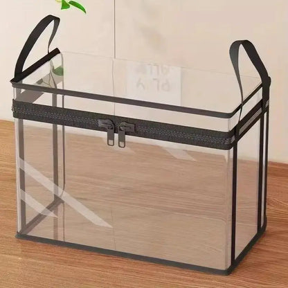 ⚡Crazy-Sale⚡Limited-Time Offer⚡Large Clear Thick Plastic Storage Box with Hinged Lid-YTY5