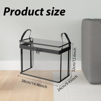 ⚡Crazy-Sale⚡Limited-Time Offer⚡Large Clear Thick Plastic Storage Box with Hinged Lid-YTY5