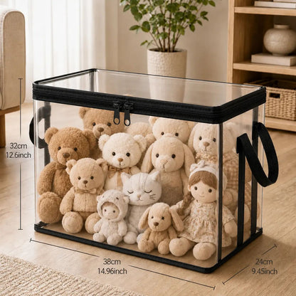 ⚡Crazy-Sale⚡100k-Sold⚡Stuffed Animal Storage PVC Organizer Bag -ZDQ8