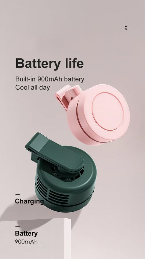 ⚡Crazy-Sale⚡Limited-Time Offer⚡Mini Bladeless Fan. Portable, rechargeable, and silent-YTY5