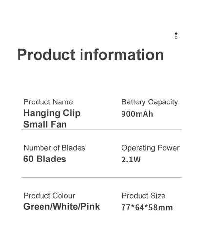 ⚡Crazy-Sale⚡Limited-Time Offer⚡Mini Bladeless Fan. Portable, rechargeable, and silent-YTY5