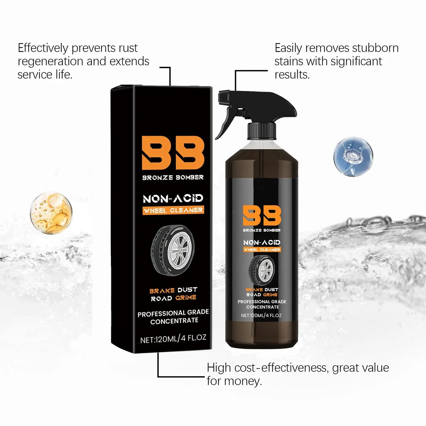 ⚡Crazy-Sale⚡Limited-Time Offer⚡Automotive Rust Remover Spray 120ML-YTY5