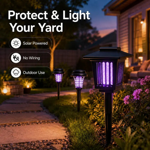⚡Crazy-Sale⚡Limited-Time Offer⚡Solar Mosquito Zapper Light-YTY5