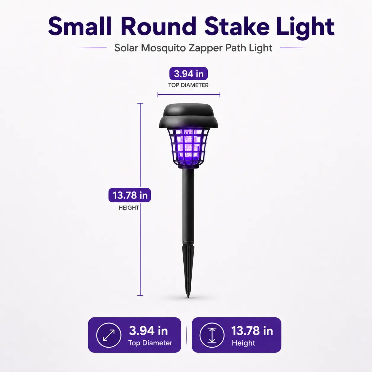 ⚡Crazy-Sale⚡Limited-Time Offer⚡Solar Mosquito Zapper Light-YTY5