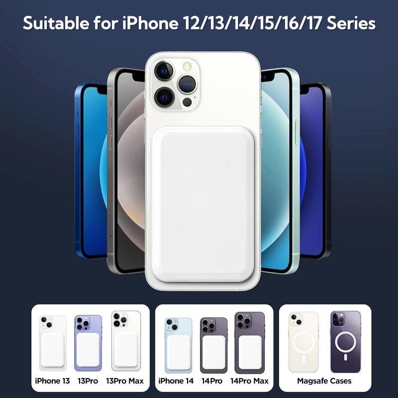 ⚡Crazy-Sale⚡Limited-Time Offer⚡5000mAh Magnetic Power Bank for iPhone 12–17 Series-YTY5